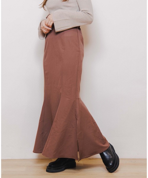 flower（フラワー）の「スモーキーマーメイドスカート（スカート・レディース・ベージュ/ブラウン・FREE）」の8枚目の写真