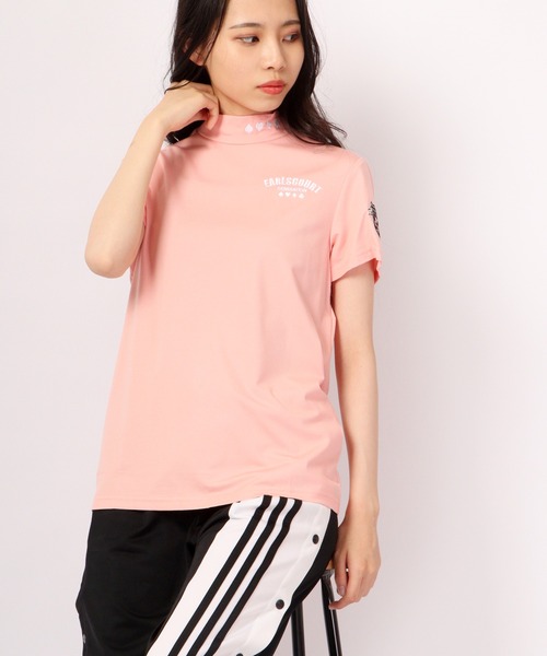 FUNALIVE(ファンアライブ)の「GENERATION LINE ワッペン半袖モックネック(Tシャツ/カットソー・レディース・ブラック/ピンク/ネイビー/ホワイト・M/L/S)」の10枚目の写真