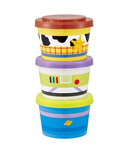 BAYBLO（ベイブロ）の「(SK)お弁当箱にも使える。ジョイント式 保存容器 3Pセット[240ml×3]（お弁当箱・レディース・ライトグレー/ベージュ系/マルチ/ライトベージュ/チェック/カラフル/その他1/その他2/その他3/その他9/その他5/その他4/その他8・ONE SIZE）」の10枚目の写真