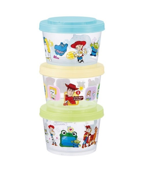 BAYBLO（ベイブロ）の「(SK)お弁当箱にも使える。ジョイント式 保存容器 3Pセット[240ml×3] トイストーリー / キティ / スヌーピー / エスターバニー / パペットスンスン / ミッフィー（お弁当箱・レディース・ライトグレー/ベージュ系/マルチ/ライトベージュ/チェック/カラフル/その他1/その他2/その他3/その他9/その他5/その他4/その他8/その他10/その他13/その他11/その他12・ONE SIZE）」の12枚目の写真