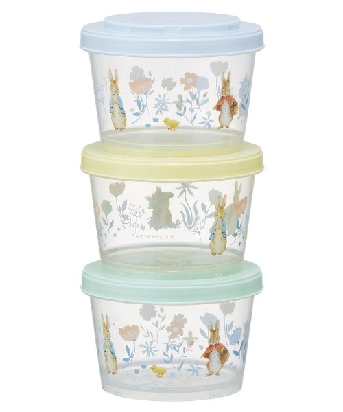 BAYBLO（ベイブロ）の「(SK)お弁当箱にも使える。ジョイント式 保存容器 3Pセット[240ml×3] トイストーリー / キティ / スヌーピー / エスターバニー / パペットスンスン / ミッフィー（お弁当箱・レディース・ライトグレー/ベージュ系/マルチ/ライトベージュ/チェック/カラフル/その他1/その他2/その他3/その他9/その他5/その他4/その他8/その他10/その他13/その他11/その他12・ONE SIZE）」の13枚目の写真