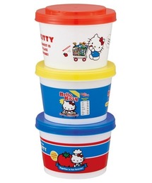 Miffy（ ミッフィー）の「(SK)　お弁当箱にも使える♪　小物ケースも◎　可愛く、楽しく収納♪　3Pセット [240ml×3]（お弁当箱）」