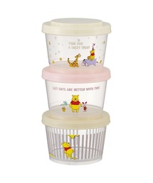 BAYBLO（ベイブロ）の「(SK)　お弁当箱にも使える♪　小物ケースも◎　可愛く、楽しく収納♪　3Pセット [240ml×3]（お弁当箱）」