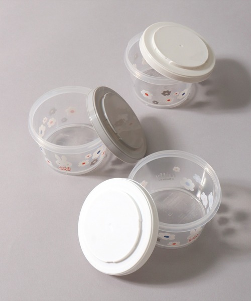 BAYBLO（ベイブロ）の「(SK)お弁当箱にも使える。ジョイント式 保存容器 3Pセット[240ml×3]（お弁当箱・レディース・ライトグレー/ベージュ系/マルチ/ライトベージュ/チェック/カラフル/その他1/その他2/その他3/その他9/その他5/その他4/その他8・ONE SIZE）」の20枚目の写真