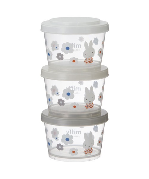 BAYBLO（ベイブロ）の「(SK)お弁当箱にも使える。ジョイント式 保存容器 3Pセット[240ml×3]（お弁当箱・レディース・ライトグレー/ベージュ系/マルチ/ライトベージュ/チェック/カラフル/その他1/その他2/その他3/その他9/その他5/その他4/その他8・ONE SIZE）」の22枚目の写真