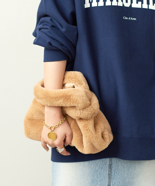 【MARCOMASI/マルコマージ】エコファーハンドバッグ