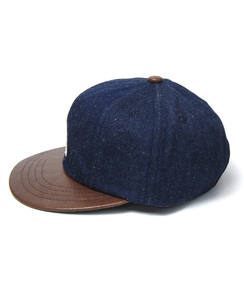 THE FACTORY MADE(ザ ファクトリー メイド)の「【THE FACTORY MADE】DENIM&LEATHER CAP FM784-22A00(キャップ・メンズ・ブラウン/キャメル・58cm)」の7枚目の写真