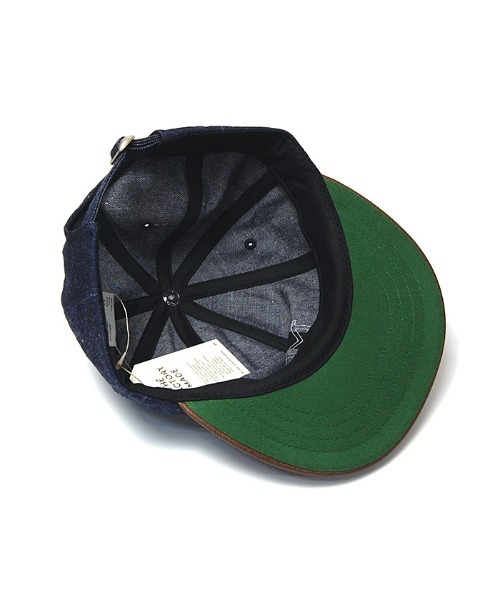 THE FACTORY MADE(ザ ファクトリー メイド)の「【THE FACTORY MADE】DENIM&LEATHER CAP FM784-22A00(キャップ・メンズ・ブラウン/キャメル・58cm)」の8枚目の写真