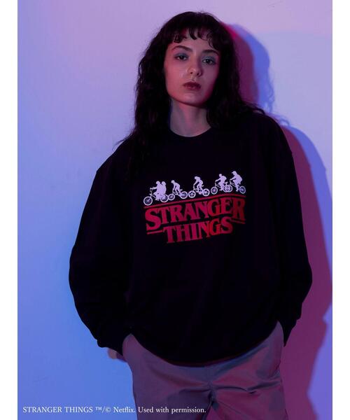Green Parks(グリーンパークス)の「【UNISEX】■STRANGER THINGS Logo(スウェット・レディース・ブラック・FREE)」の21枚目の写真