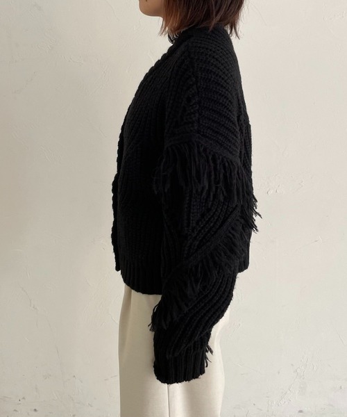 PAGEBOY（ページボーイ）の「フリンジショートカーディガン