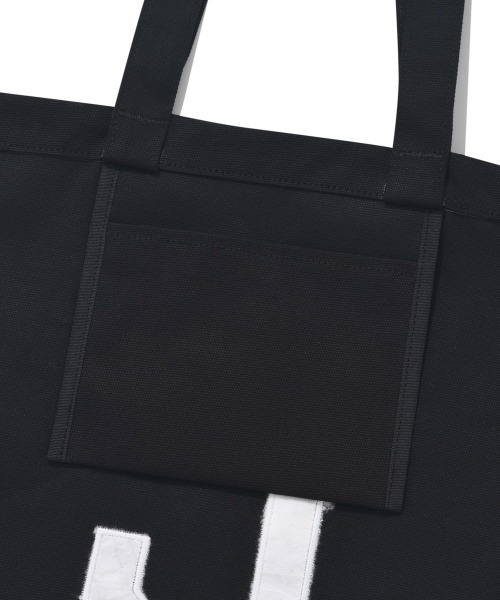 COVERNAT(カバーナット)の「【COVERNAT】NEW BASIC CANVAS BAG / カバーナット ニュー ベーシック キャンバス トートバッグ(トートバッグ・メンズ・ブラック/アイボリー・FREE)」の10枚目の写真