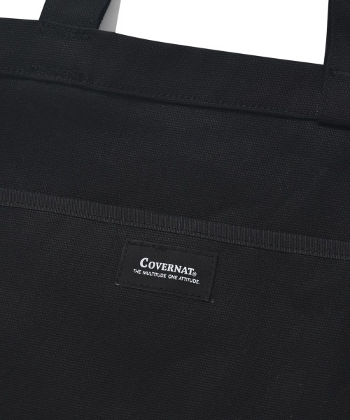 COVERNAT(カバーナット)の「【COVERNAT】NEW BASIC CANVAS BAG / カバーナット ニュー ベーシック キャンバス トートバッグ(トートバッグ・メンズ・ブラック/アイボリー・FREE)」の9枚目の写真