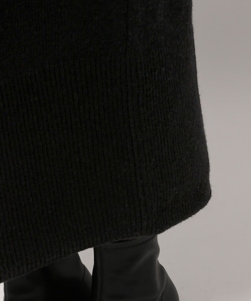 yuw（ユウ）の「アームウォーマーツキニットワンピース　294800（ワンピース・レディース・ブラウン/ブラック/ブルー・FREE）」の7枚目の写真