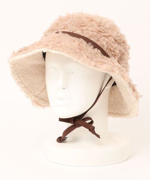 チャイハネ(チャイハネ)の「【チャイハネ】ジェニーボアハット(ハット・レディース・オレンジ/ベージュ/グレー・FREE)」の5枚目の写真