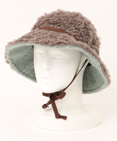 チャイハネ(チャイハネ)の「【チャイハネ】ジェニーボアハット(ハット・レディース・オレンジ/ベージュ/グレー・FREE)」の4枚目の写真