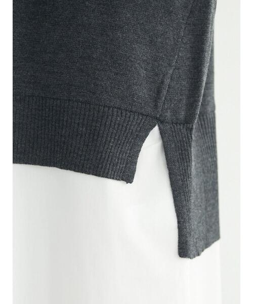 Green Parks(グリーンパークス)の「ニットドッキングベスト風ワンピースII(ワンピース・レディース・グレー系その他2・FREE)」の21枚目の写真