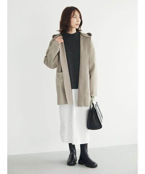 Green Parks(グリーンパークス)の「ニットドッキングベスト風ワンピースII(ワンピース・レディース・グレー系その他2・FREE)」の2枚目の写真