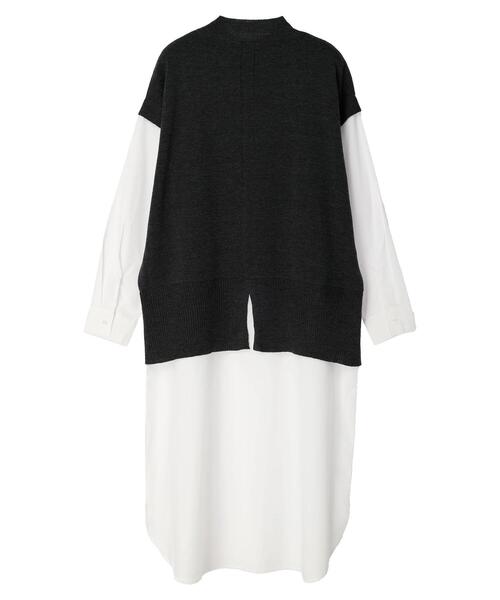 Green Parks(グリーンパークス)の「ニットドッキングベスト風ワンピースII(ワンピース・レディース・グレー系その他2・FREE)」の19枚目の写真