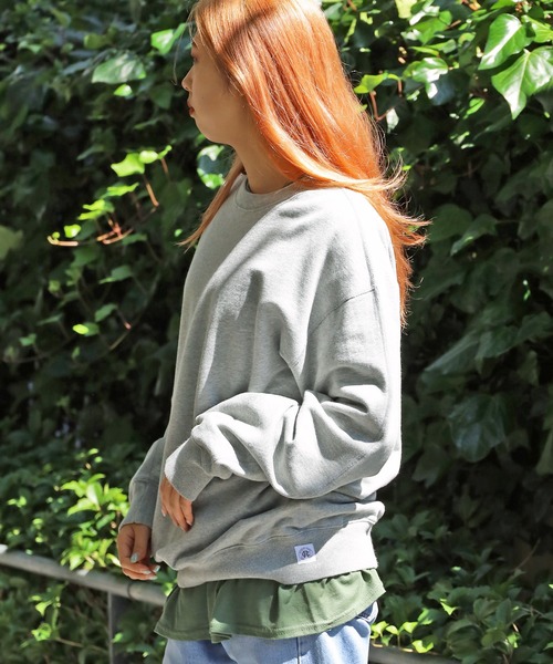 REIGNING CHAMP（レイニングチャンプ）の「REIGNING CHAMP/レイニングチャンプ MIDWEIGHT TERRY RELAXED CREWNECK スウェット（スウェット・メンズ・ブラック/ヘザーグレー・M/XL/L）」の7枚目の写真