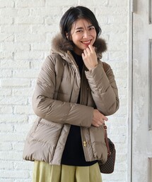 【洗える】スムースタッチ ショート丈ダウンコート