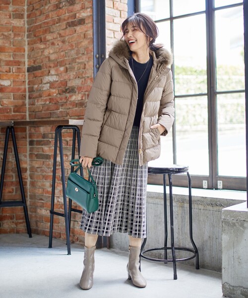 ANY（エニィ）の「【洗える】スムースタッチ ショート丈ダウンコート