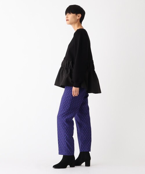 OPAQUE.CLIP（オペークドットクリップ）の「◆【C】ドッキングペプラムニット（チュニック・レディース・グリーン/ブラック/チャコールグレー・38/40/36）」の21枚目の写真