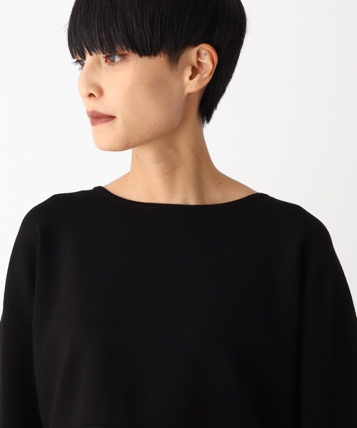 OPAQUE.CLIP（オペークドットクリップ）の「◆【C】ドッキングペプラムニット（チュニック・レディース・グリーン/ブラック/チャコールグレー・38/40/36）」の19枚目の写真