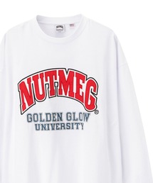 GOOD WEAR x NUTMEG ビッグシルエット ロゴプリントロングスリーブTシャツ