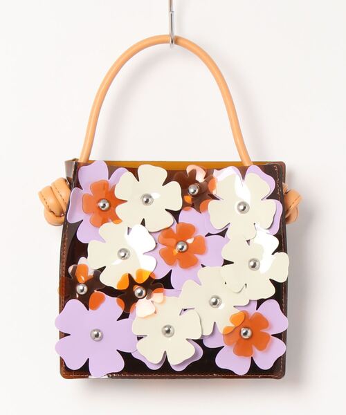 DEICY（デイシー）の「ＰＶＣフラワーバッグ（バックパック/リュック・レディース・ブラウン/ブラック・FREE）」の2枚目の写真