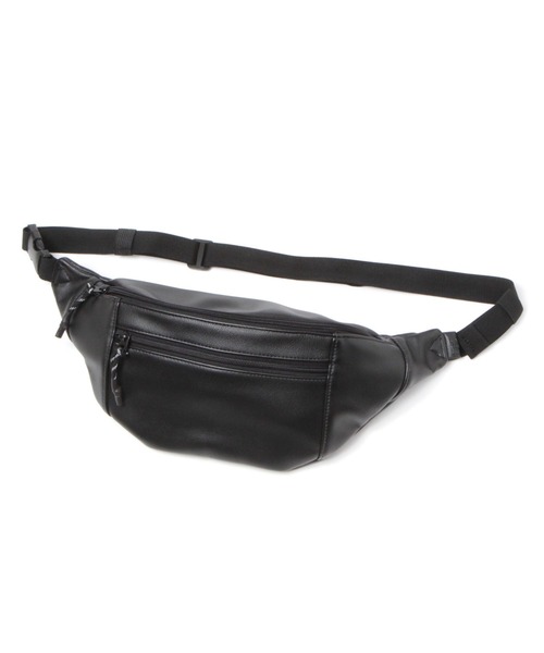 LAKOLE（ラコレ）の「フェイクレザーボディバッグ / 162555（ボディバッグ/ウエストポーチ・メンズ・ホワイト/ブラック・FREE）」の6枚目の写真