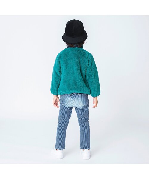 BREEZE（ブリーズ）の「ファーフリースジャケット（その他アウター・キッズ・アイボリー/エメラルド/ピンク/カモフラージュ/レインボー/チャコール・140/130/100/150/120/90/110）」の14枚目の写真