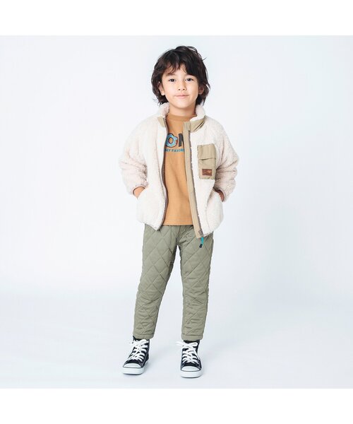 BREEZE（ブリーズ）の「ファーフリースジャケット（その他アウター・キッズ・アイボリー/エメラルド/ピンク/カモフラージュ/レインボー/チャコール・140/130/100/150/120/90/110）」の15枚目の写真