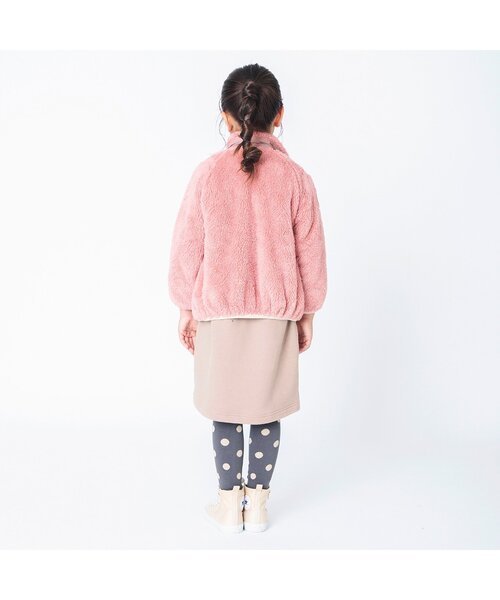 BREEZE（ブリーズ）の「ファーフリースジャケット（その他アウター・キッズ・アイボリー/エメラルド/ピンク/カモフラージュ/レインボー/チャコール・140/130/100/150/120/90/110）」の20枚目の写真