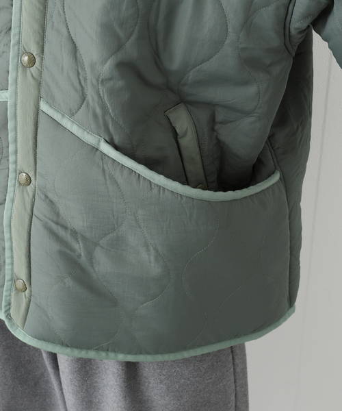 JOURNAL STANDARD J.S HOMESTEAD(ジャーナルスタンダードホームステッド)の「【J.S.Homestead】QUILT/BOA REVERSIBLE LINER(ミリタリージャケット・メンズ・ブラック/カーキ/ベージュ/ネイビー・LARGE/MEDIUM)」の8枚目の写真