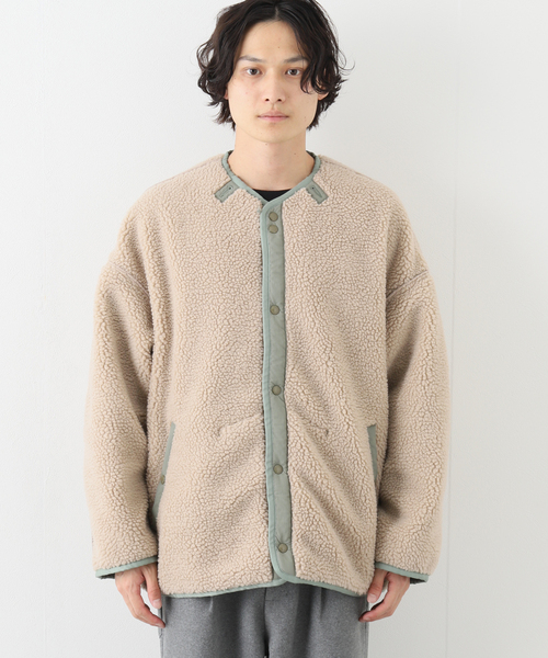 JOURNAL STANDARD J.S HOMESTEAD(ジャーナルスタンダードホームステッド)の「【J.S.Homestead】QUILT/BOA REVERSIBLE LINER(ミリタリージャケット・メンズ・ブラック/カーキ/ベージュ/ネイビー・LARGE/MEDIUM)」の21枚目の写真