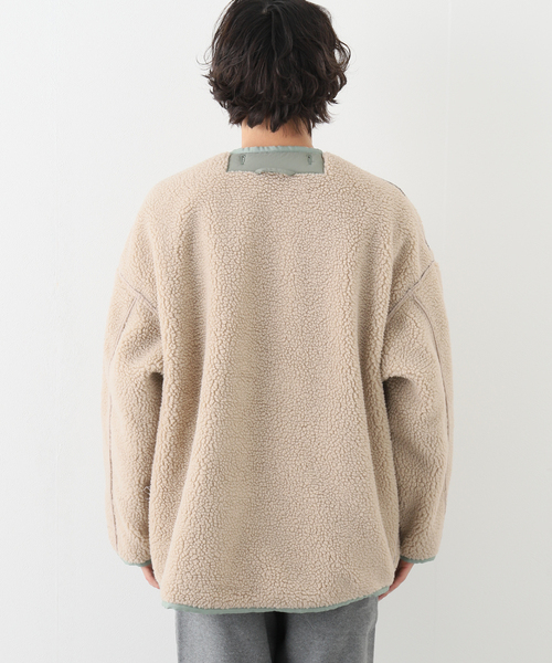 JOURNAL STANDARD J.S HOMESTEAD(ジャーナルスタンダードホームステッド)の「【J.S.Homestead】QUILT/BOA REVERSIBLE LINER(ミリタリージャケット・メンズ・ブラック/カーキ/ベージュ/ネイビー・LARGE/MEDIUM)」の5枚目の写真