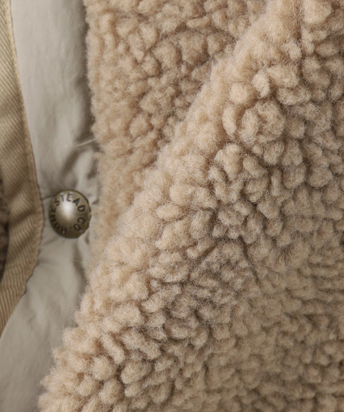 JOURNAL STANDARD J.S HOMESTEAD(ジャーナルスタンダードホームステッド)の「【J.S.Homestead】QUILT/BOA REVERSIBLE LINER(ミリタリージャケット・メンズ・ブラック/カーキ/ベージュ/ネイビー・LARGE/MEDIUM)」の13枚目の写真