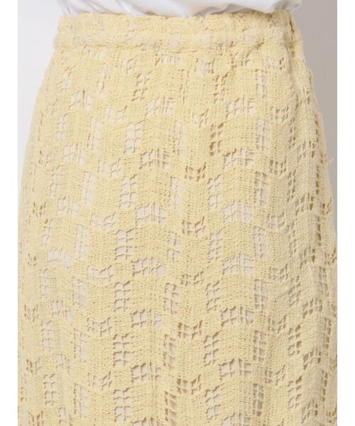 Ungrid（アングリッド）の「スリットレーススカート（スカート・レディース・オフホワイト/イエロー・FREE）」の17枚目の写真