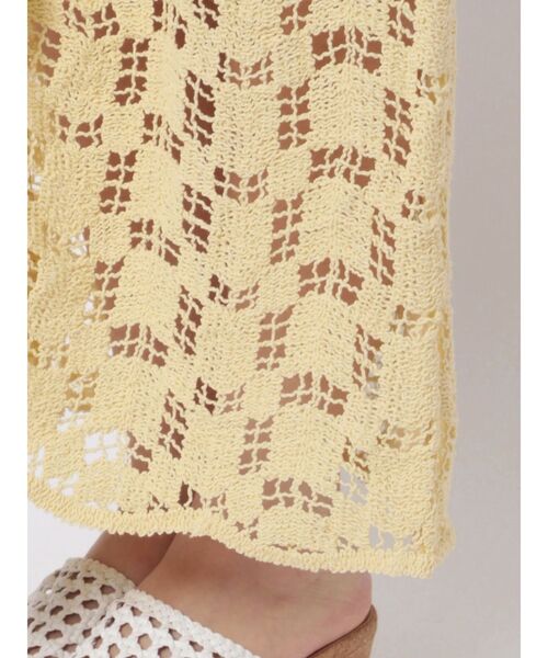 Ungrid（アングリッド）の「スリットレーススカート（スカート・レディース・オフホワイト/イエロー・FREE）」の18枚目の写真