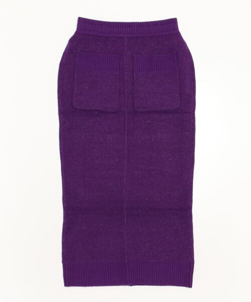 AVIREX（アヴィレックス）の「≪WEB&DEPOT限定≫KNIT SKIRT/ ニットスカート（スカート・レディース・パープル/グレー・F）」の3枚目の写真