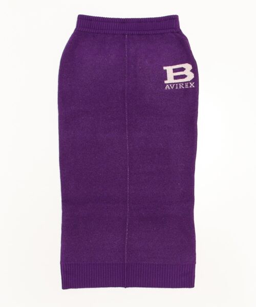 AVIREX（アヴィレックス）の「≪WEB&DEPOT限定≫KNIT SKIRT/ ニットスカート（スカート・レディース・パープル/グレー・F）」の15枚目の写真