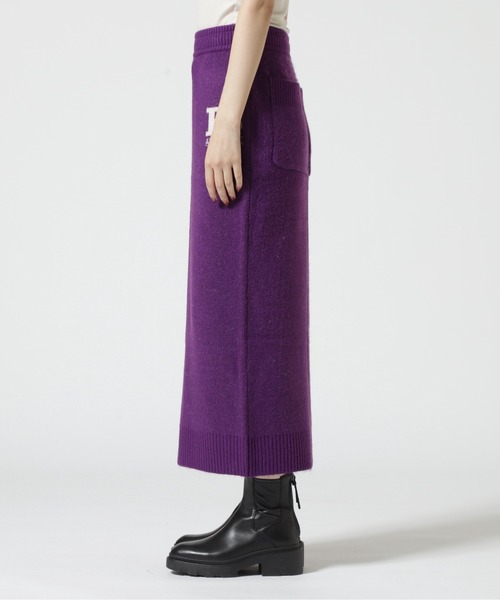 AVIREX（アヴィレックス）の「≪WEB&DEPOT限定≫KNIT SKIRT/ ニットスカート（スカート・レディース・パープル/グレー・F）」の6枚目の写真