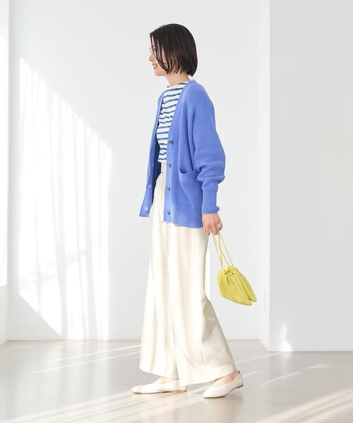 green label relaxing（グリーンレーベルリラクシング）の「［ size SHORT / TALLあり ］ツイル ワイダー パンツ（その他パンツ・レディース・ブラック/ナチュラル/ケリー・SHORT/36/38/TALL）」の13枚目の写真