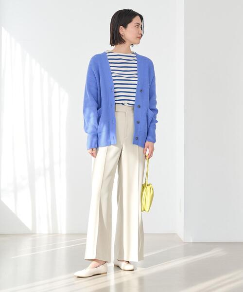 green label relaxing（グリーンレーベルリラクシング）の「［ size SHORT / TALLあり ］ツイル ワイダー パンツ（その他パンツ・レディース・ブラック/ナチュラル/ケリー・SHORT/36/38/TALL）」の14枚目の写真