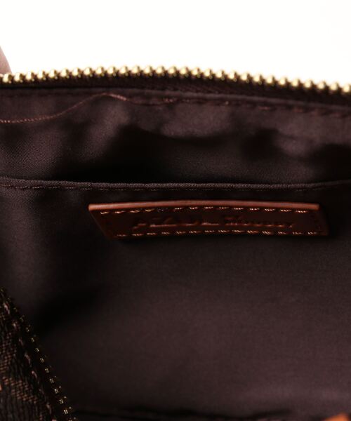 AZUL by moussy（アズールバイマウジー）の「MONOGRAM MINI BOSTON BAG/モノグラムミニボストンバッグ（ショルダーバッグ・レディース・ライトベージュ/ブラウン/ブラック・FREE）」の8枚目の写真