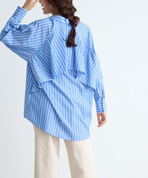【セール】ストライプデザインシャツ（シャツ/ブラウス）｜RANAN（ラナン）