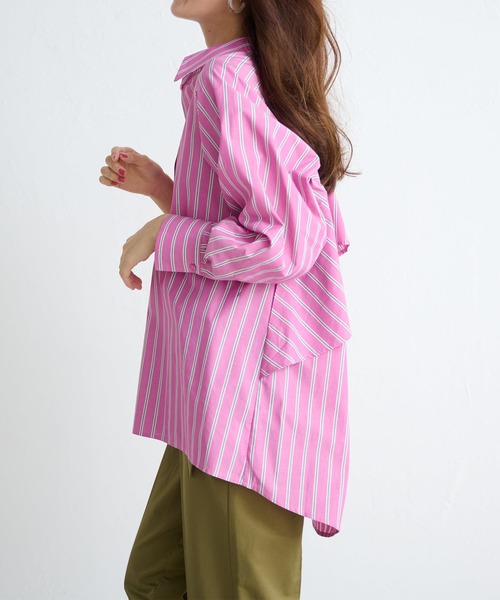 【セール】ストライプデザインシャツ（シャツ/ブラウス）｜RANAN（ラナン）
