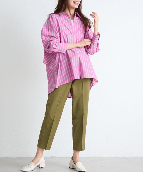 【セール】ストライプデザインシャツ（シャツ/ブラウス）｜RANAN（ラナン）