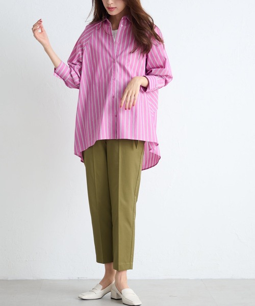 【セール】ストライプデザインシャツ（シャツ/ブラウス）｜RANAN（ラナン）