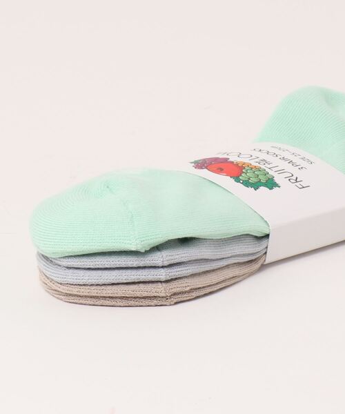FRUIT OF THE LOOM(フルーツオブザルーム)の「ゆる刺繍A(ソックス/靴下・メンズ・マルチ・25cm~27cm)」の2枚目の写真